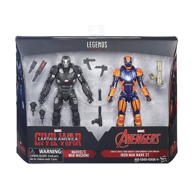 Marvel Legends War Machine and Iron Man Mark 27