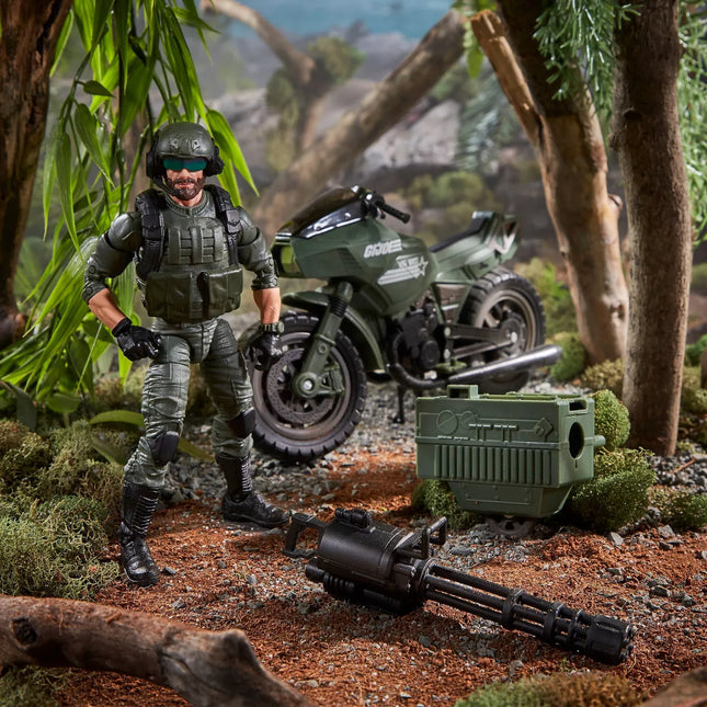 G.I. Joe Classified Series Alvin "Breaker" Kibbey with RAM Cycle