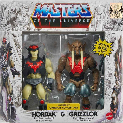 Sketchbook Series Masters of the Universe Origins Hordak & Grizzlor