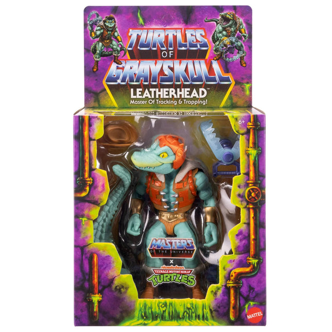Turtles of Grayskull Masters of the Universe Origins Leatherhead